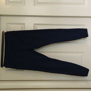 Avia Leggings/ Yoga Pants With Side Pockets, Navy Blue,- Size Large